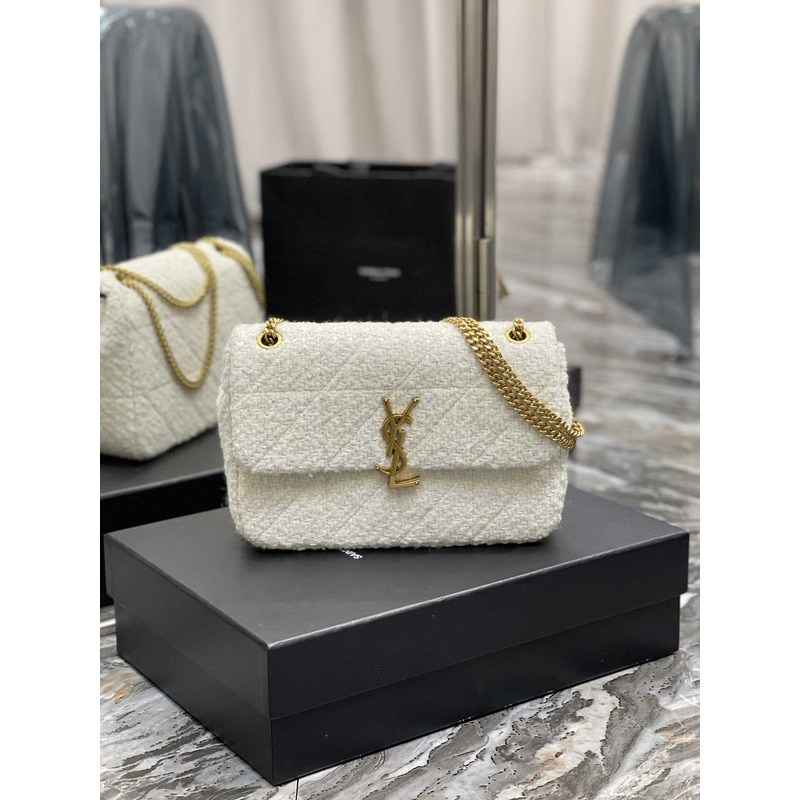 Saint Laurent Jamie Medium Shoulder Bag White