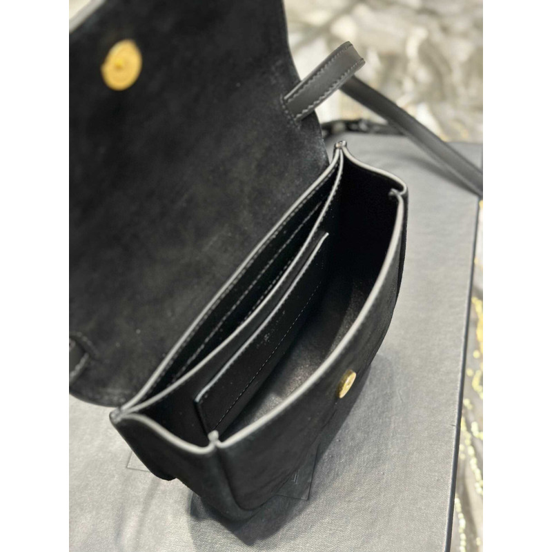 Saint Laurent Kaia Small Shoulder Bag IN Smooth Leather Black