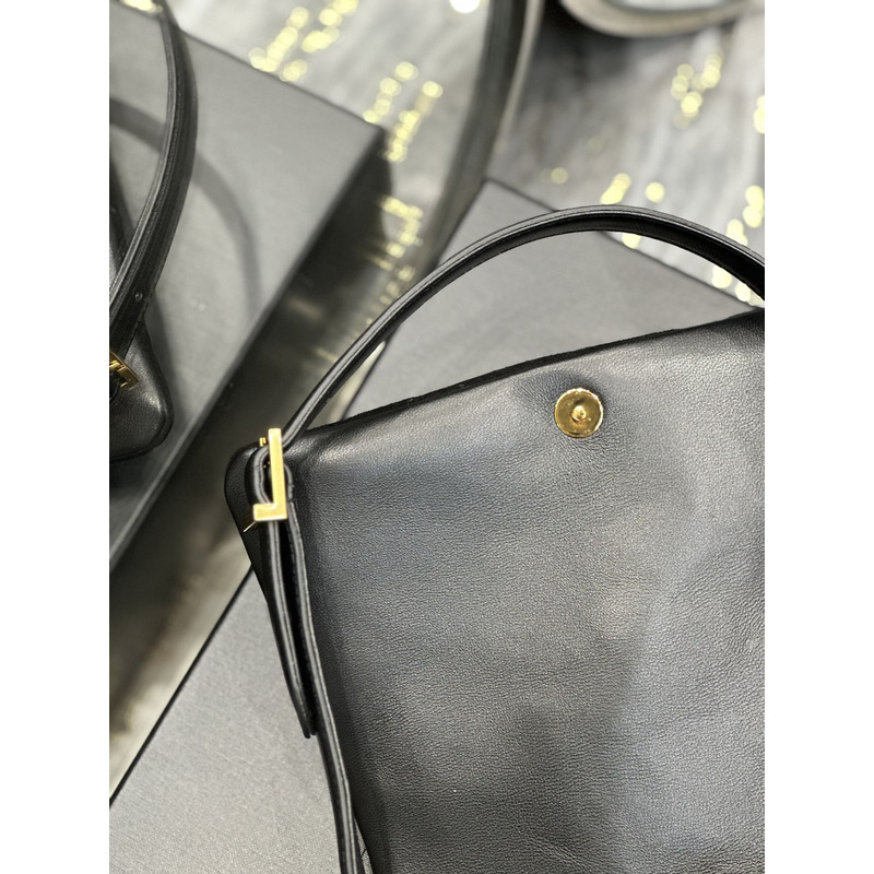 Saint Laurent Le 57 Shoulder Bag In Suede Black