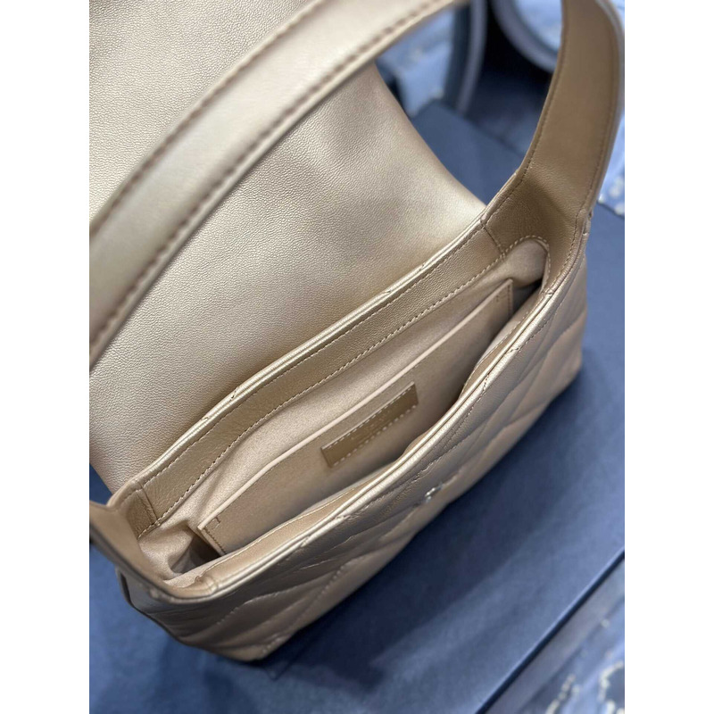 Saint Laurent Le 57 Shoulder Bag In Quilted Lambskin Gold