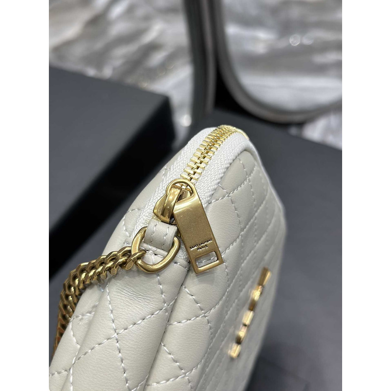 Saint Laurent Gaby Chain Bag White
