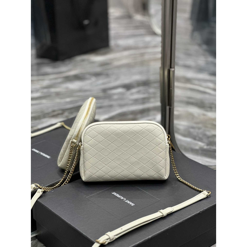 Saint Laurent Gaby Chain Bag White