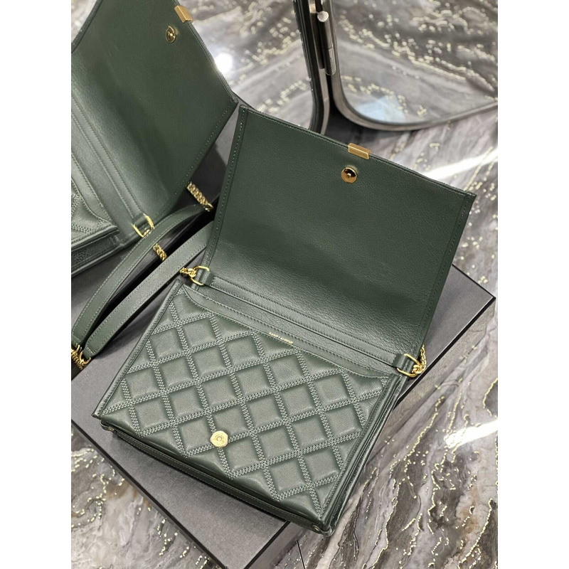 Saint Laurent Becky Shoulder Bag Green