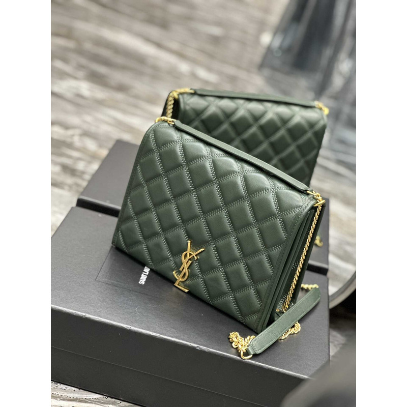 Saint Laurent Becky Shoulder Bag Green