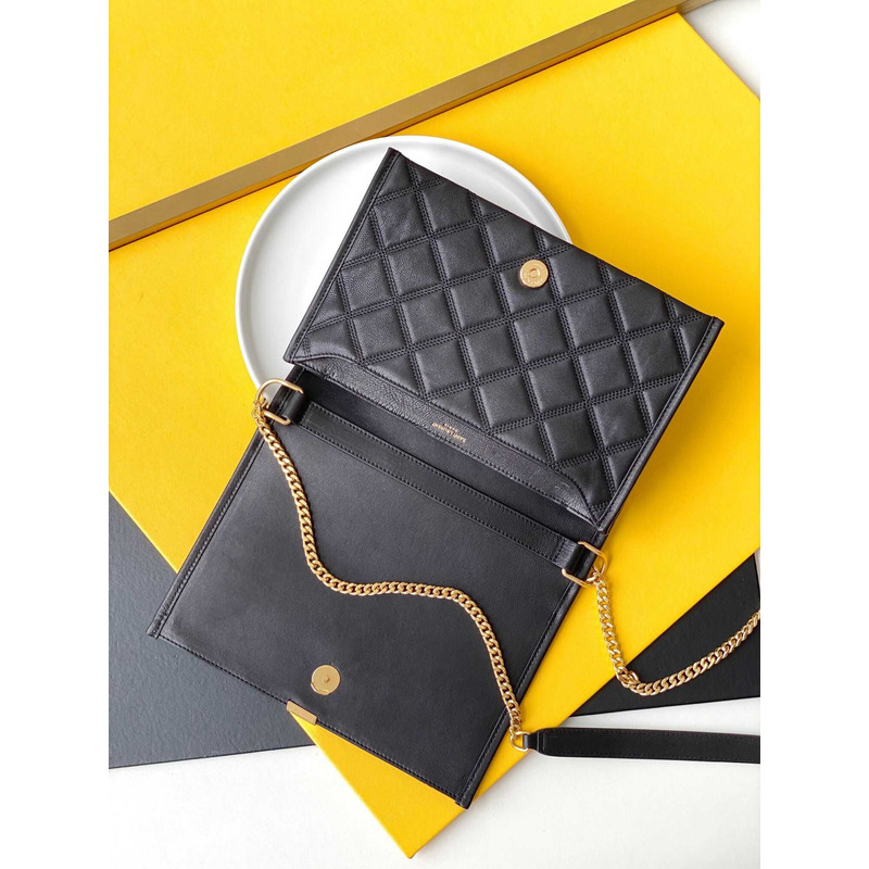 Saint Laurent Becky Shoulder Bag Black