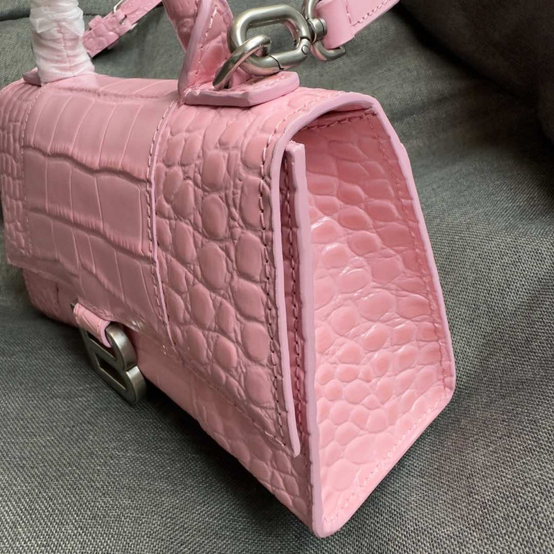 Ba*len*cia*ga hourglass small top handle bag pink