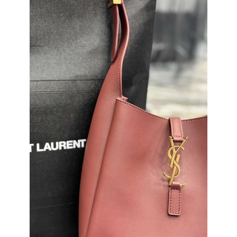 Saint Laurent Le5a7 Hobo Bag Small Red