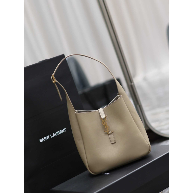 Saint Laurent Le5a7 Hobo Bag Small Brown