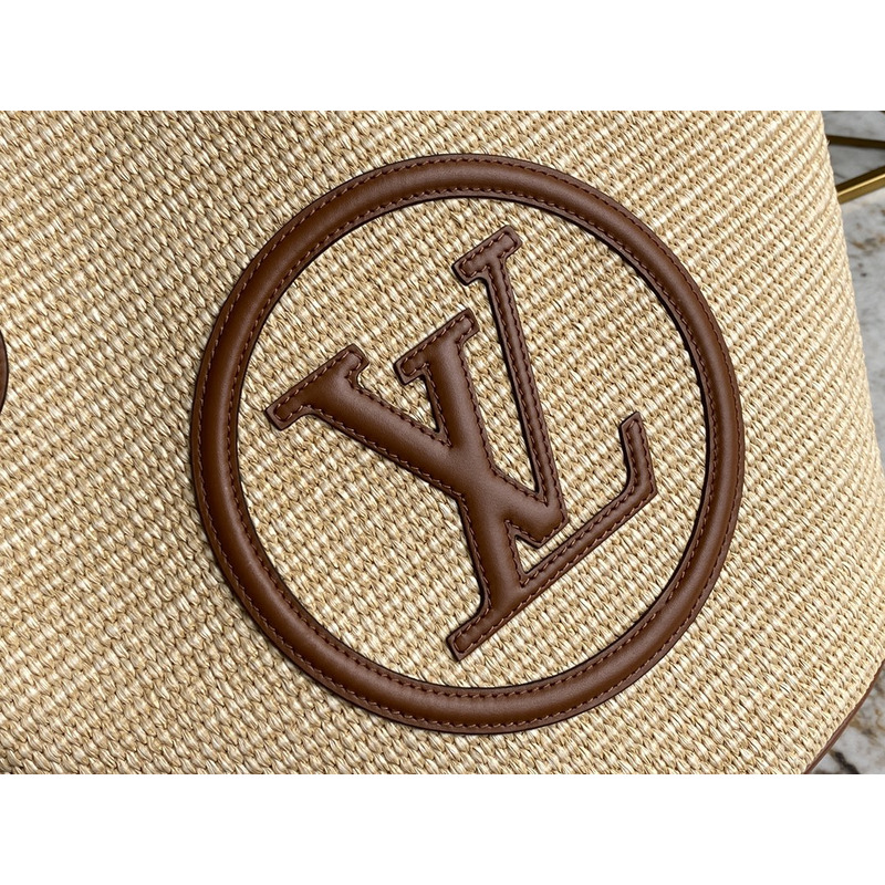 l**is V*t*n bnib raffia st jacques caramel bag