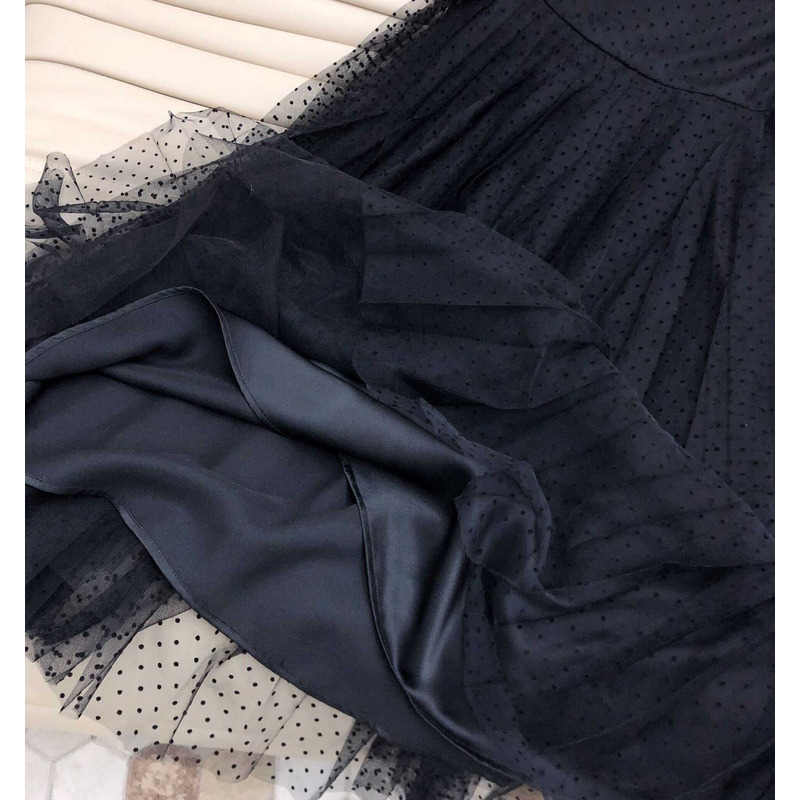 D*or midi tulle skirt black