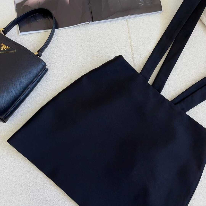 Pra*a mini skirt with straps black