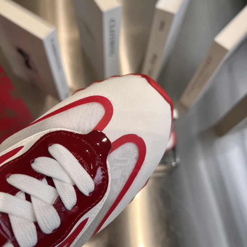 Ch**an louboutin sharkina sneaker white red