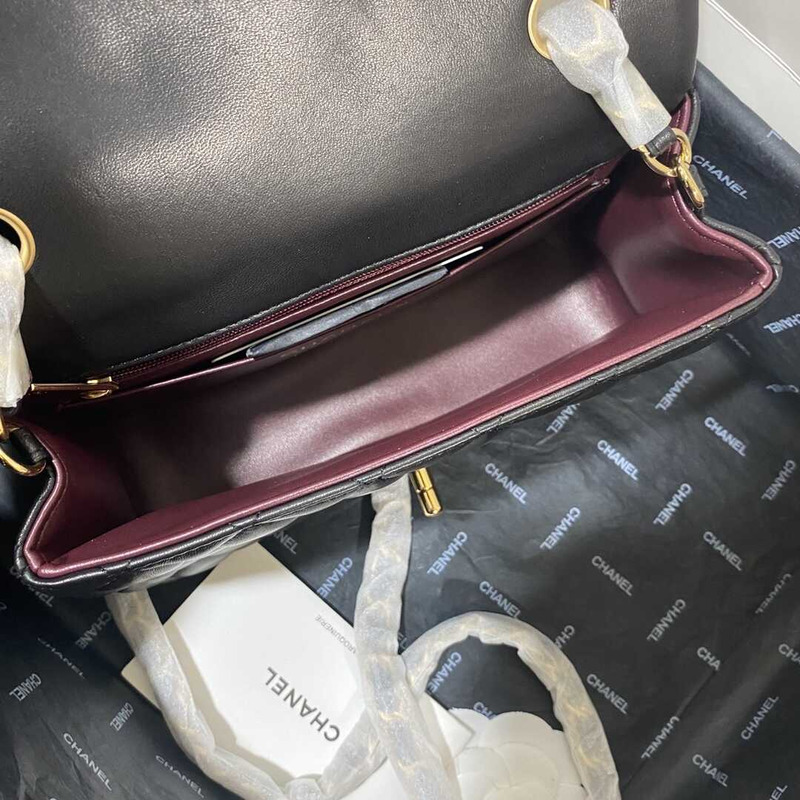Ch*el classic flap mini  shoulder bag black