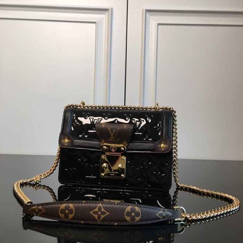 l**is V*t*n lv wynwood chain bag patent leather black