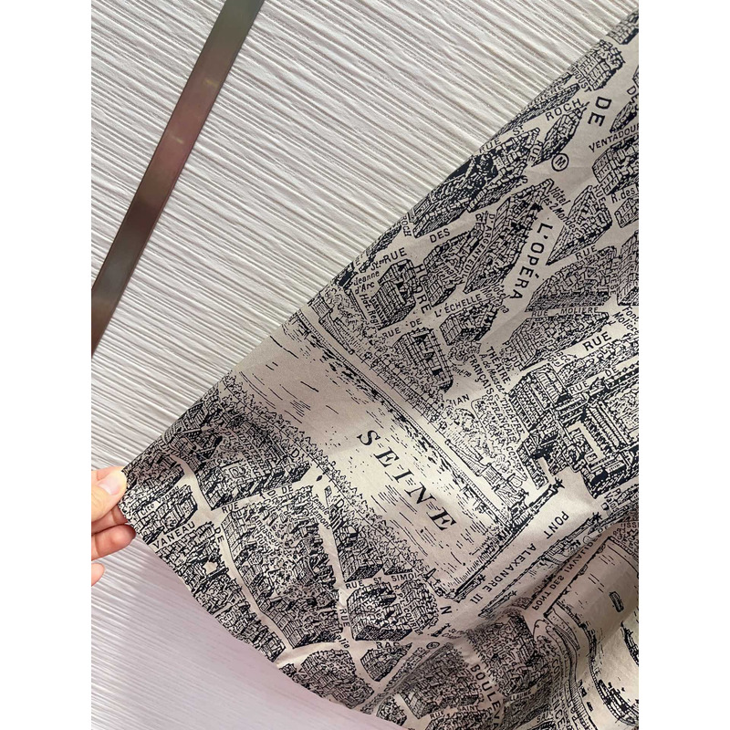 D*or short dress beige and black technical dress