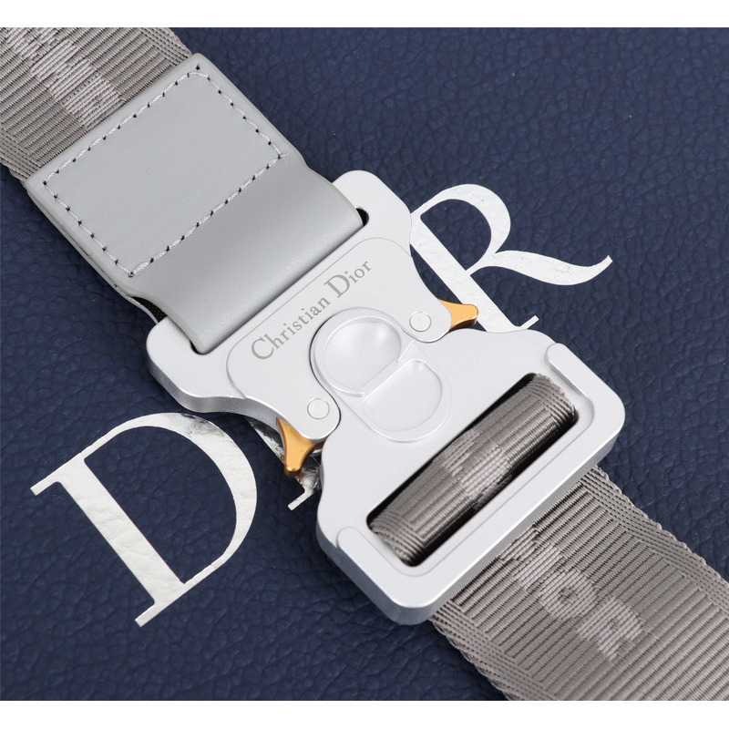 d*or essentials  saddle bag d*or gray cd Di*m*nd canvas and smooth calfskin