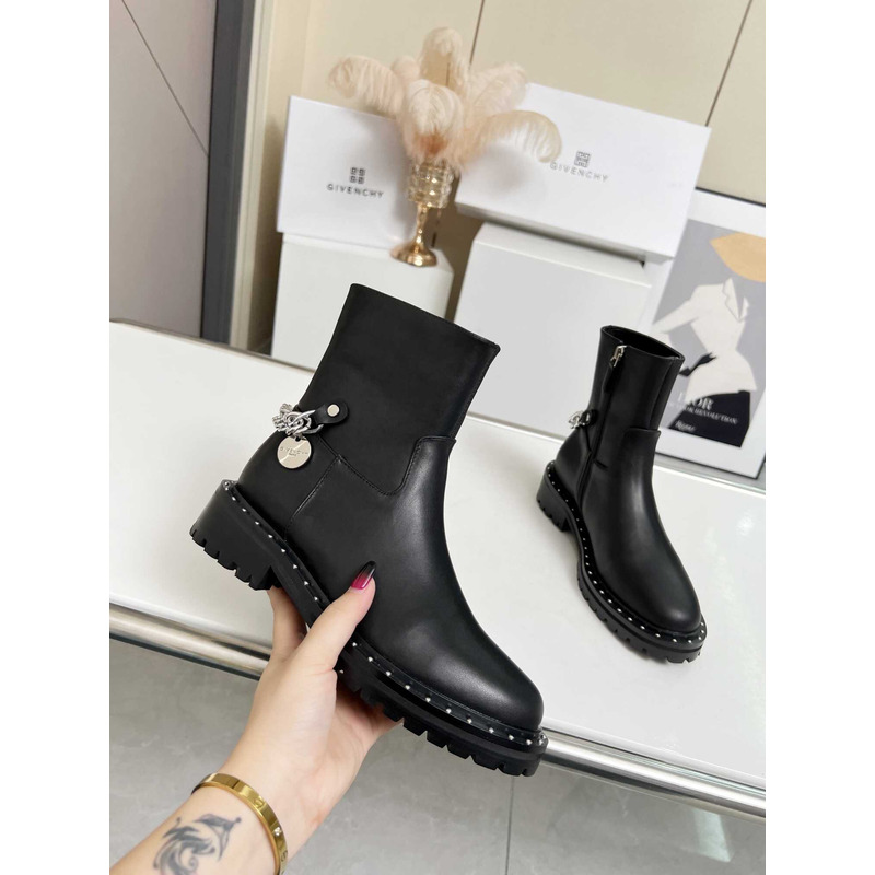 Givenchy Chain Boots  Black