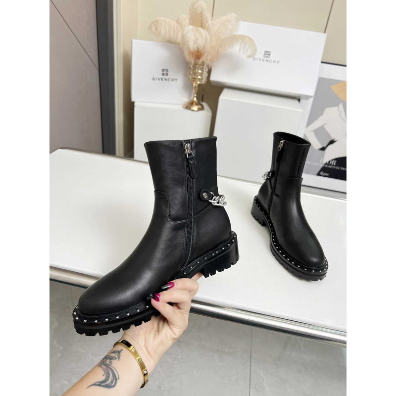 Givenchy Chain Boots  Black