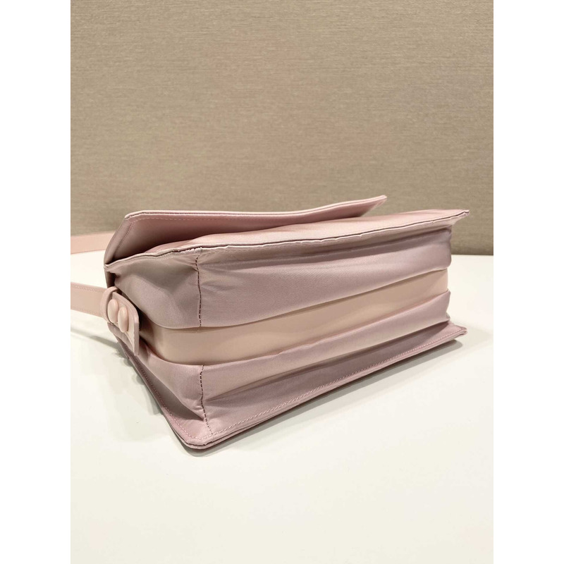 Pra*a re-nylon small padded shoulder bag pink