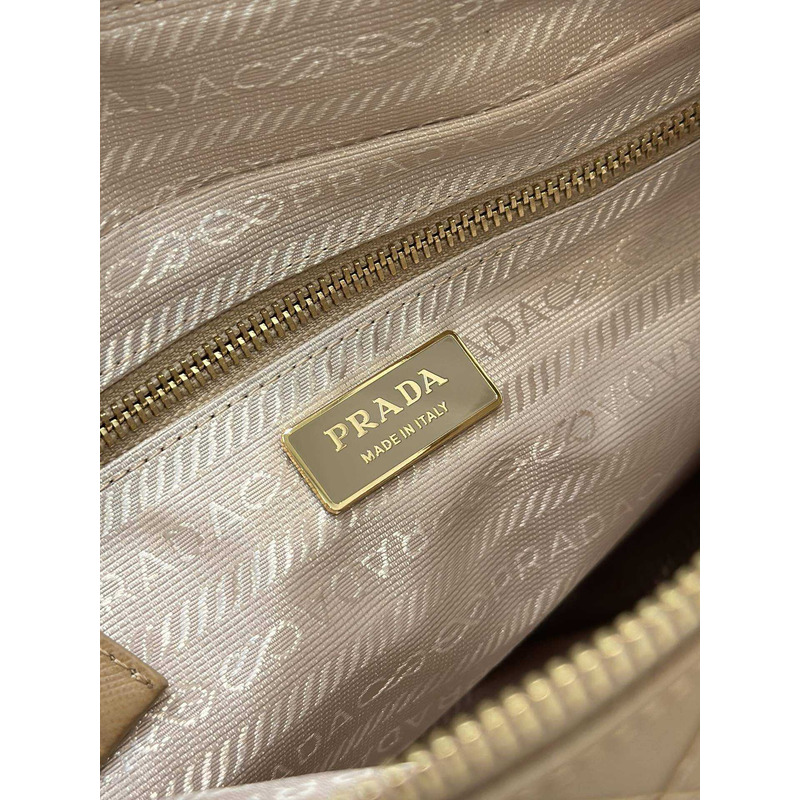 Pra*a re-nylon recycled nylon tote bag beige