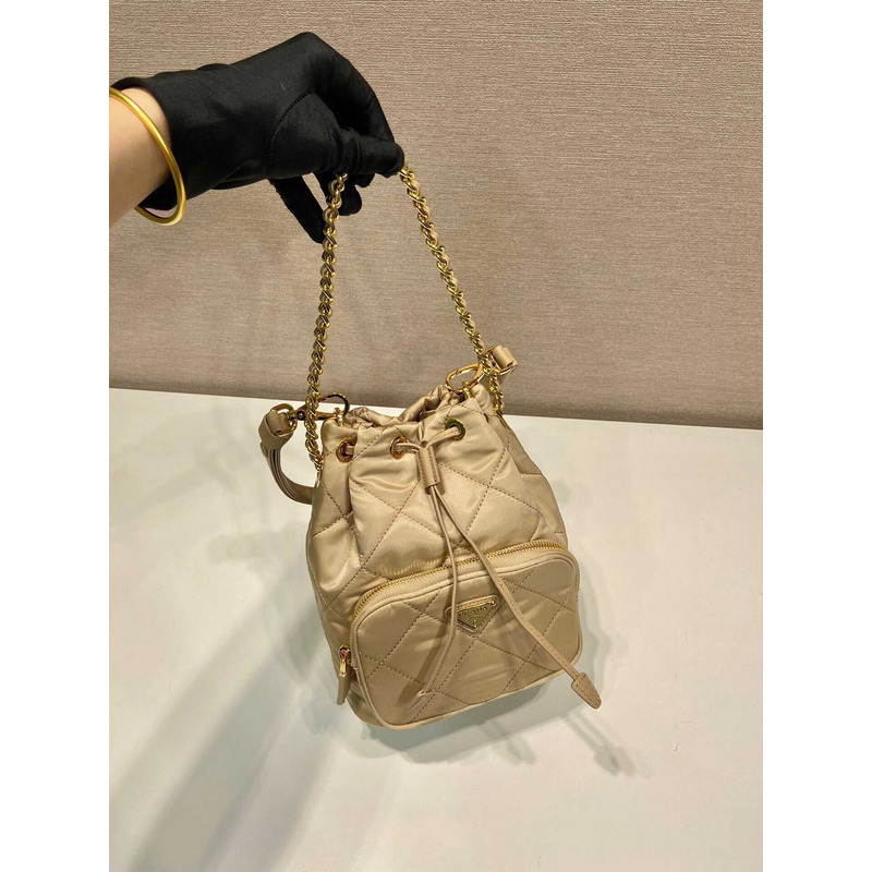 Pra*a re-nylon shoulder bag desert yellow