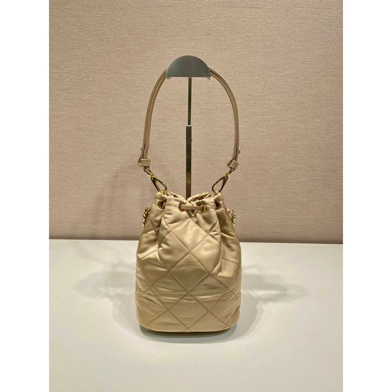 Pra*a re-nylon shoulder bag desert yellow