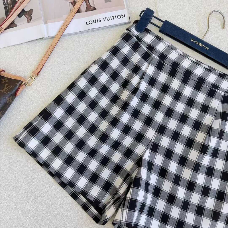 l**is V*t*n vichy check preppy blazer and shorts