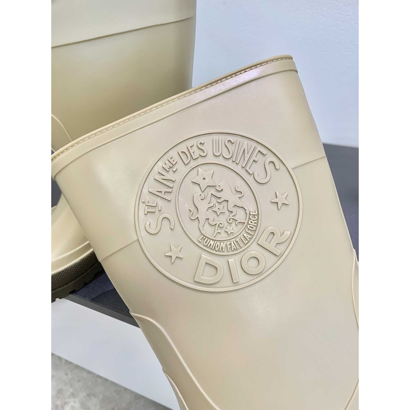 D*or union limited rain boots beige and army green