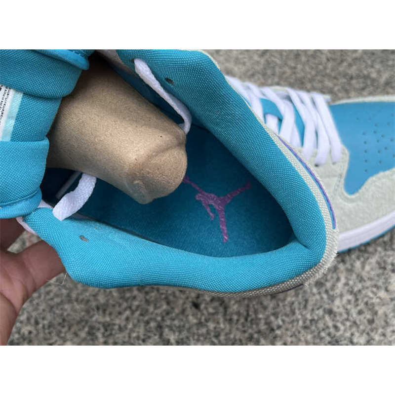 Air Jordan 1 Low Sneakers Blue And Grey