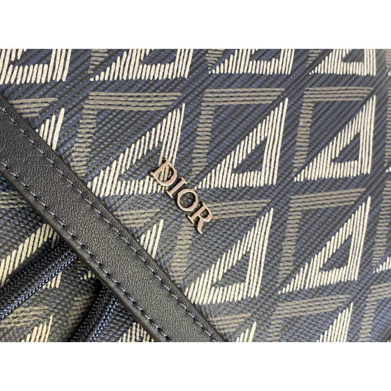 d*or hit the road backpack d*or blue cd Di*m*nd canvas and smooth calfskin