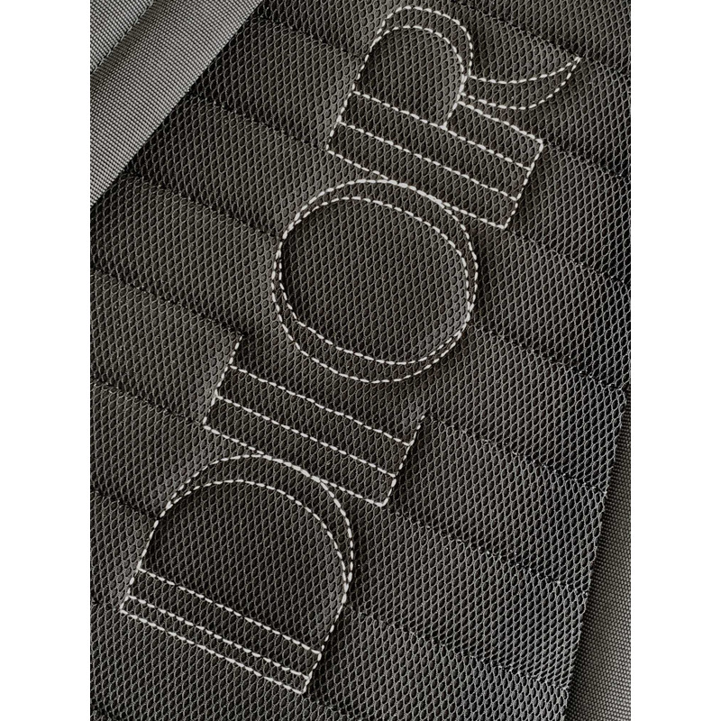 D*or saddle rucksack black grained-leather