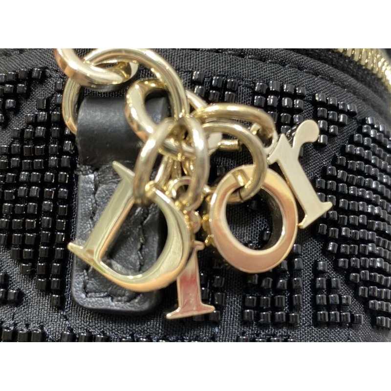 D*or small cd logo cosmetic bag black