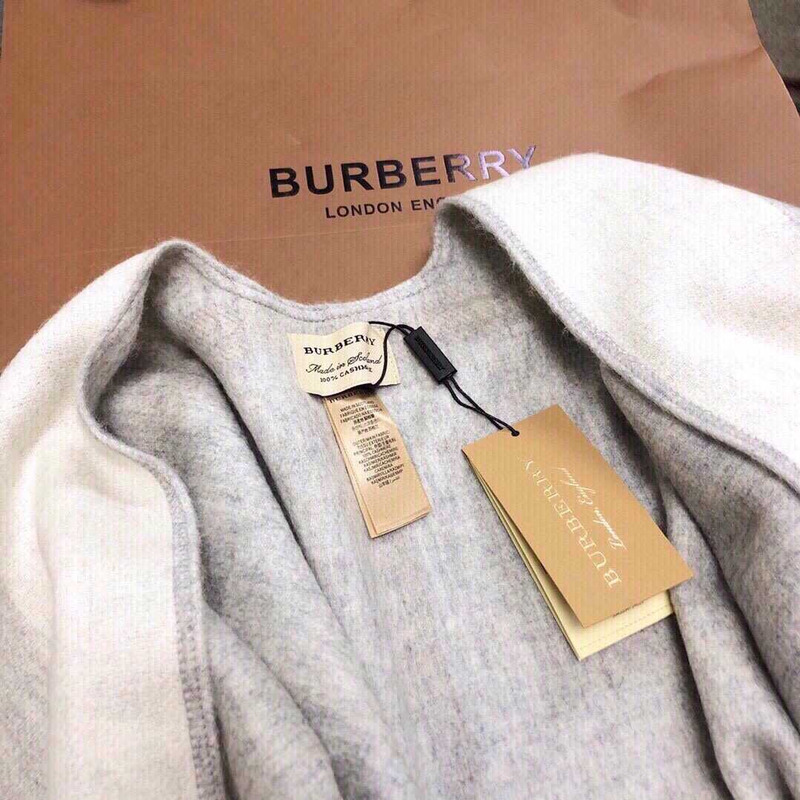 B**rry check flared cape coat beige