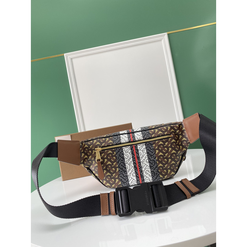 B**rry logo electronic canvas belt bag