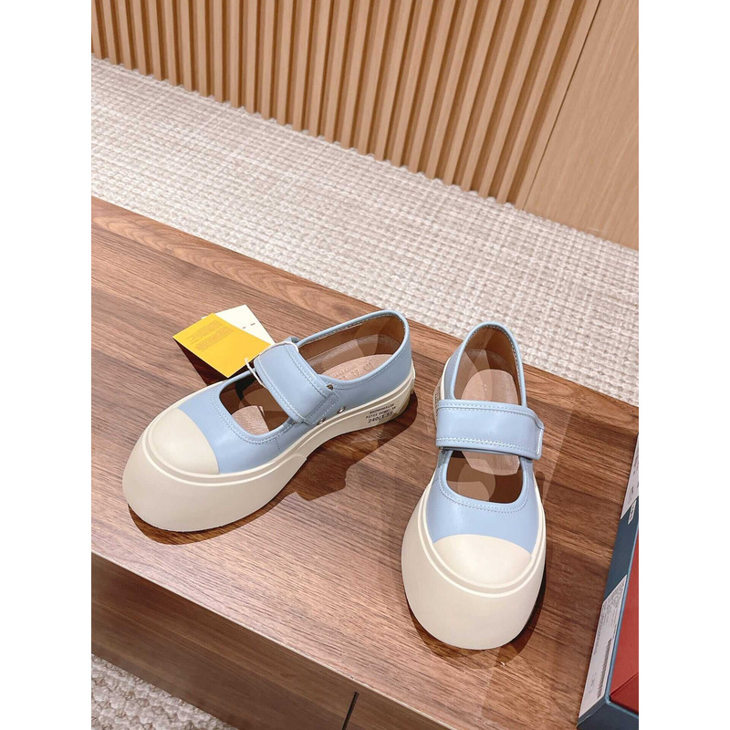 Marni Pablo Touch Strap Low Top Sneakers Blue