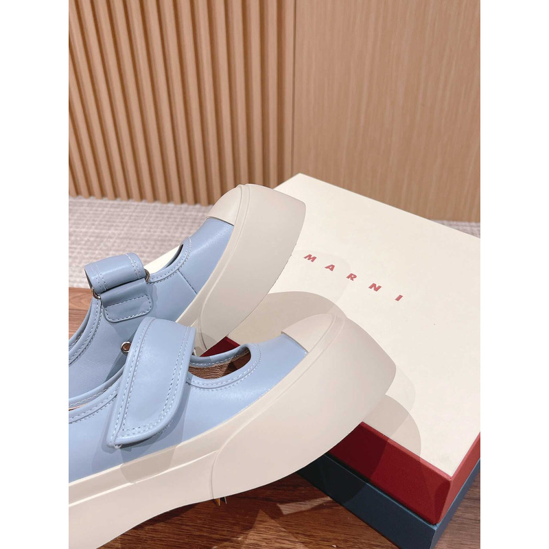 Marni Pablo Touch Strap Low Top Sneakers Blue