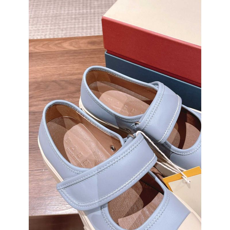 Marni Pablo Touch Strap Low Top Sneakers Blue