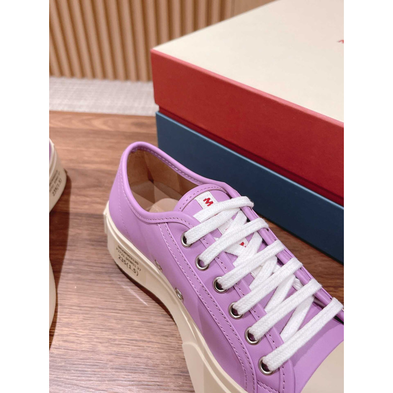 Marni Pablo Canvas Low-top Sneakers Purple
