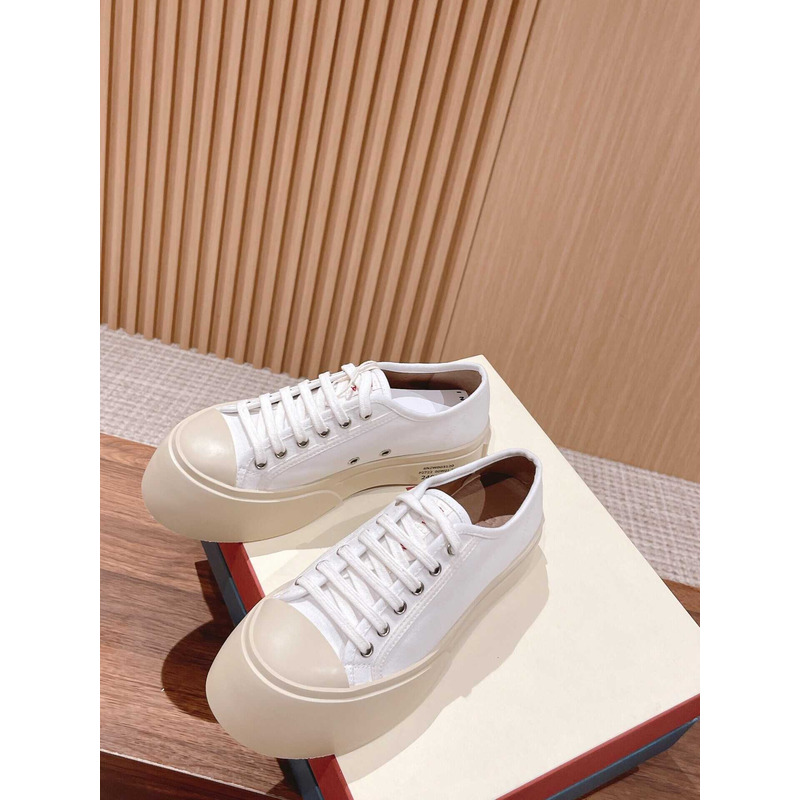 Marni Pablo Canvas Low-top Sneakers White