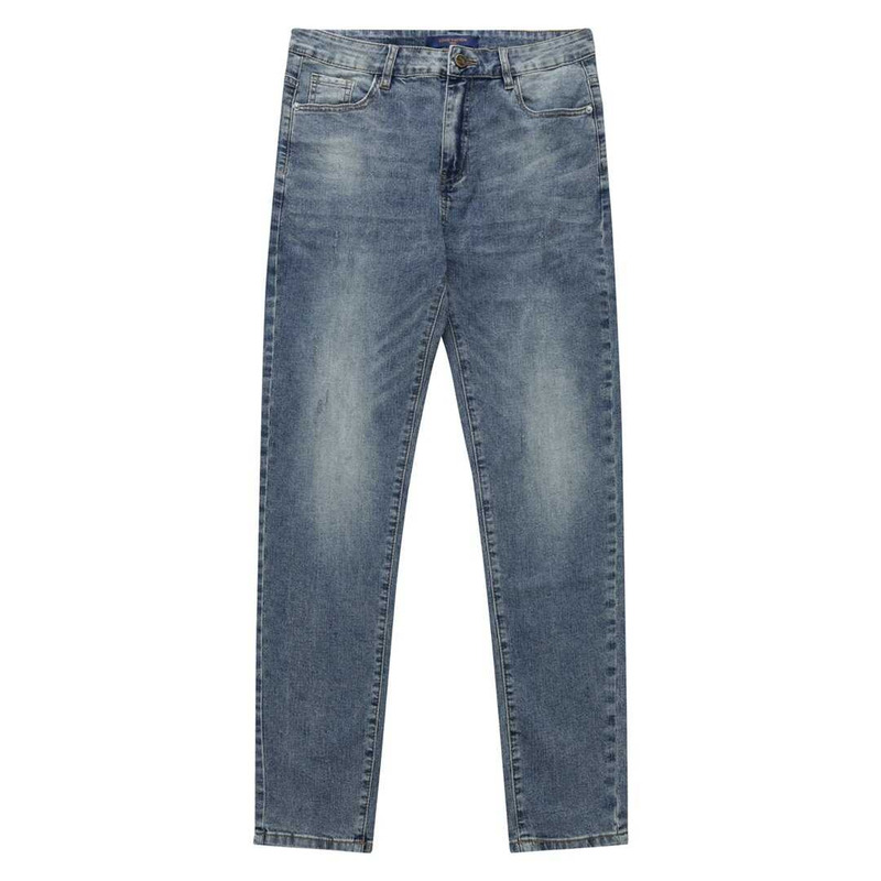 l**is V*t*n logo print jeans blue