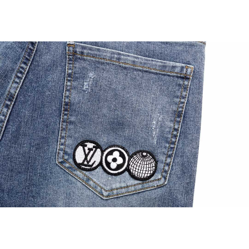 l**is V*t*n logo jeans blue