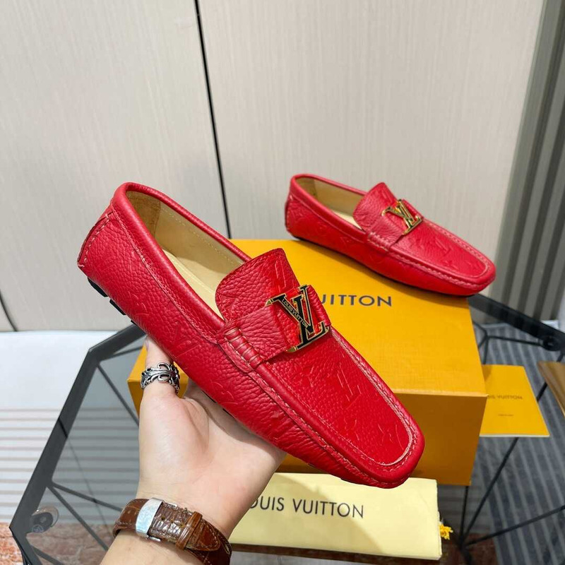 l**is V*t*n hockenheim moccasin loafer red