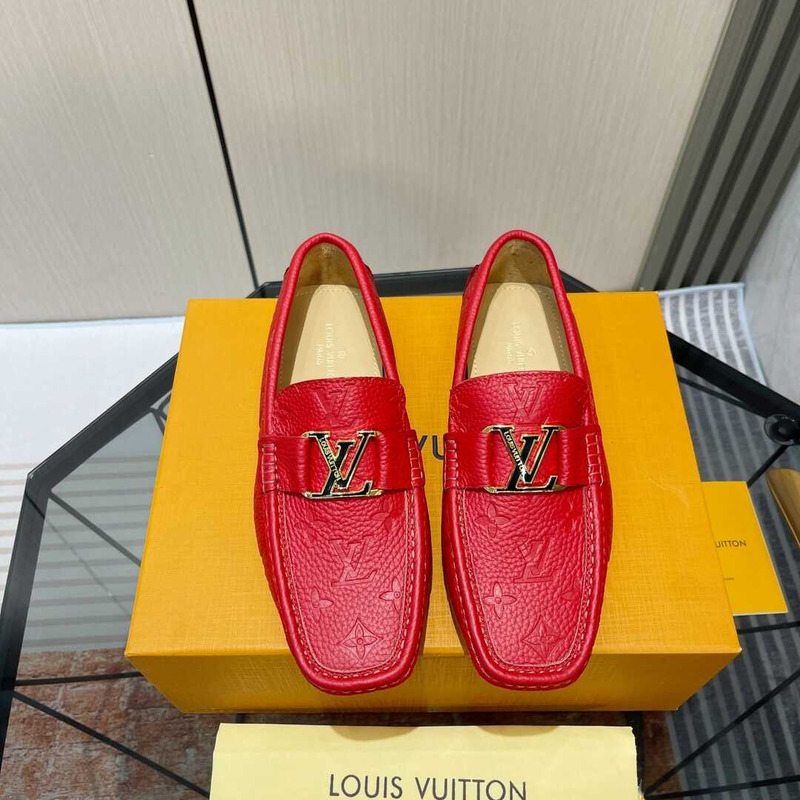 l**is V*t*n hockenheim moccasin loafer red