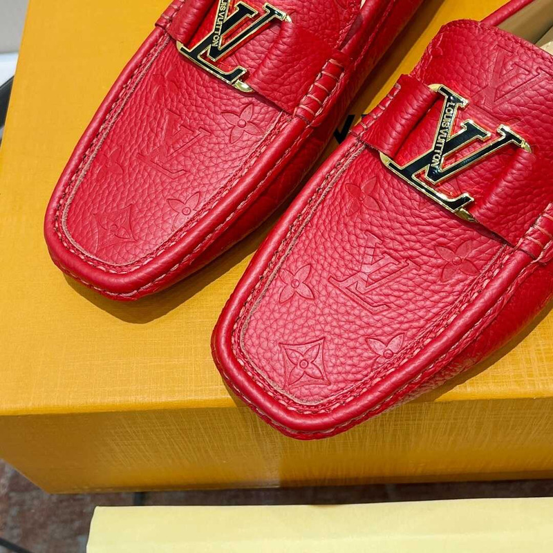 l**is V*t*n hockenheim moccasin loafer red