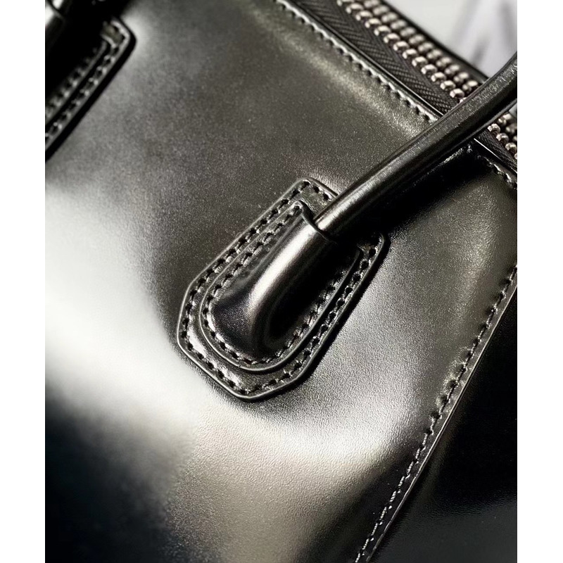Givenchy Antigona Tote Glazed Mini Silver Metal Black