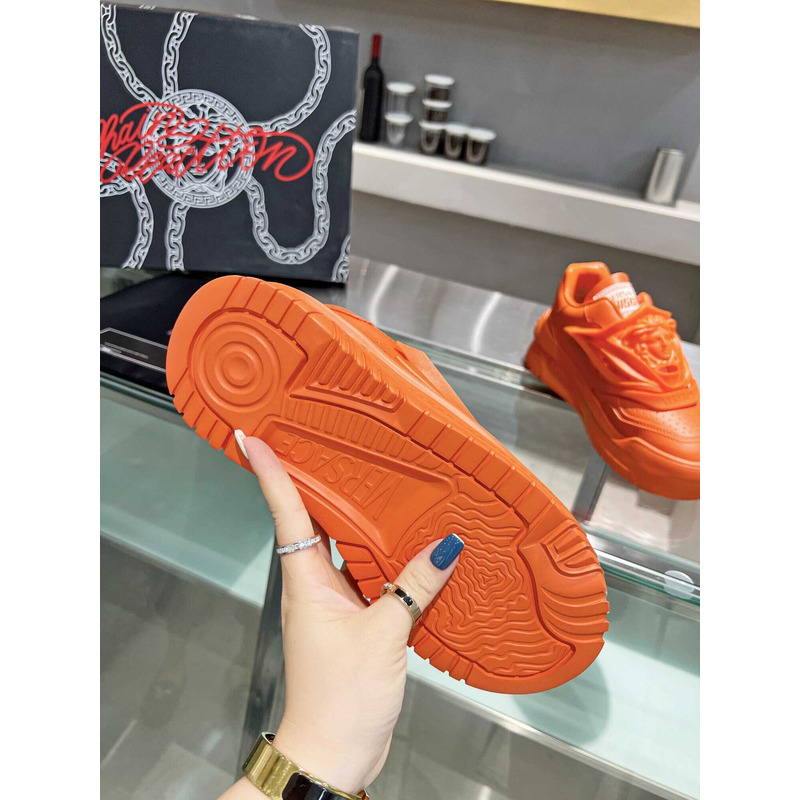 Versace Orange Odissea Sneakers