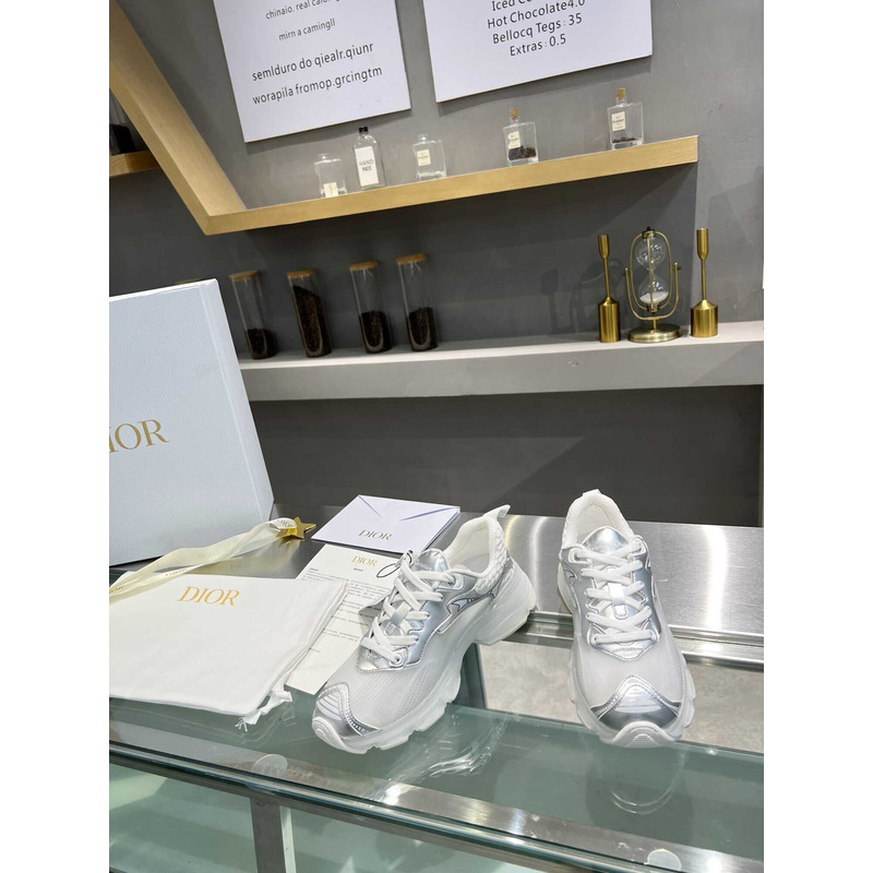 D*or sneaker white and silver