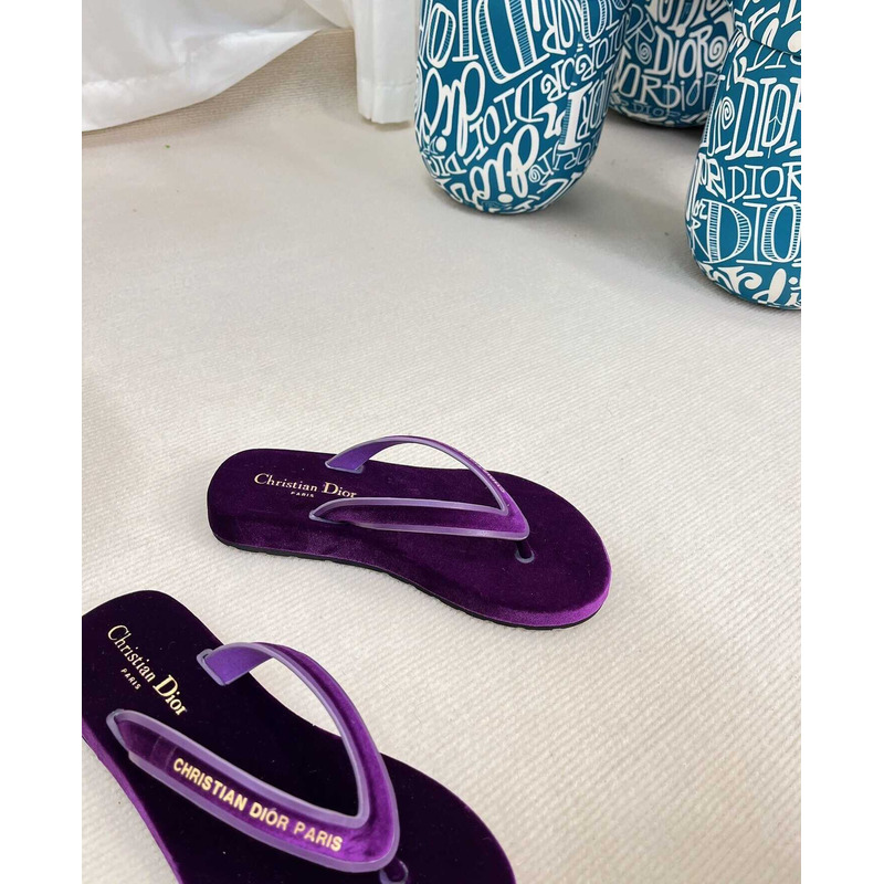 D*or D*orsea flip flops velvet purple