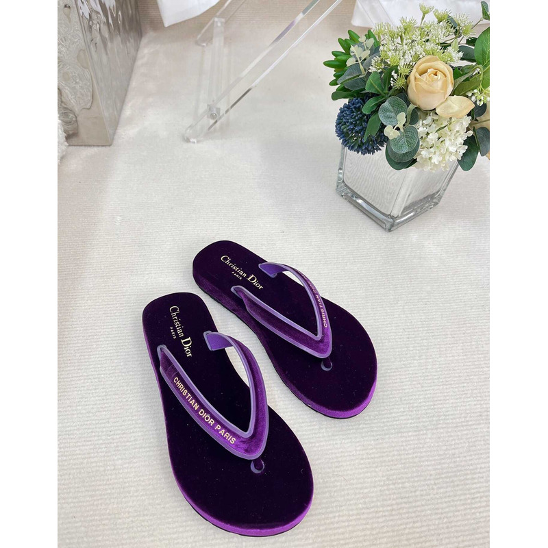 D*or D*orsea flip flops velvet purple