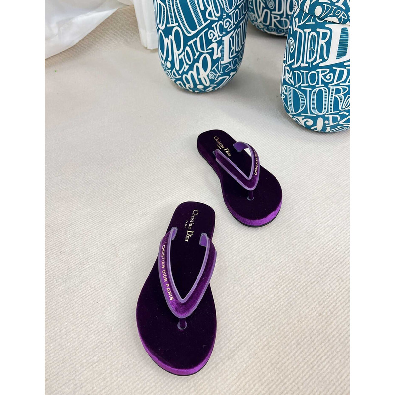 D*or D*orsea flip flops velvet purple